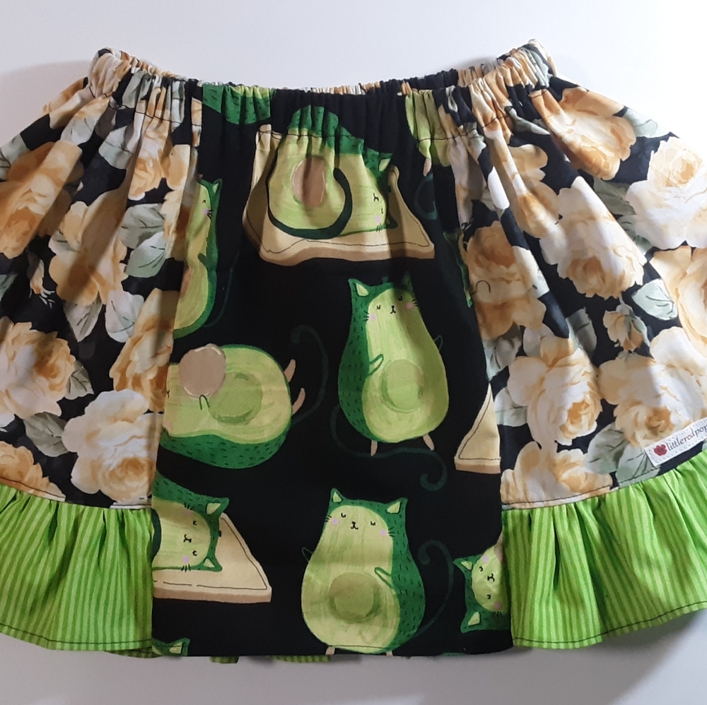 Avo-CAT-o ruffle skirt.